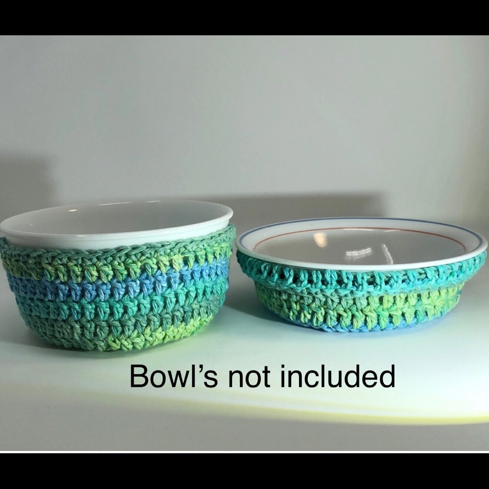 2 Bowl cozy’s for hot soup 🍵 or cold ice cream 🍦
